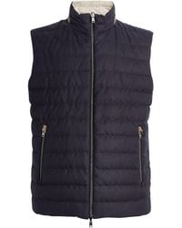 Herno - Cotton-cashmere Reversible Gilet - Lyst