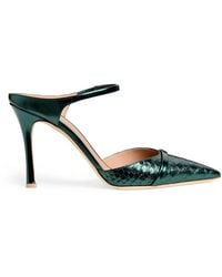 Malone Souliers - Leather Crocodile-Effect Uma Pumps 90 - Lyst