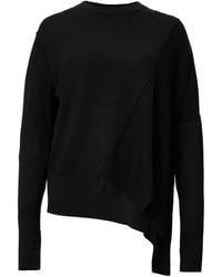 AllSaints - Wool Asymmetric Isla Sweater - Lyst