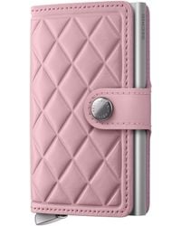 Secrid - Leather Diamond-Embossed Miniwallet - Lyst
