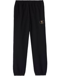 Burberry - Cotton Knight Stamp Sweatpants - Lyst