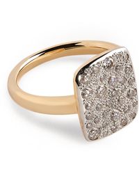 Pomellato - Rose Gold And Diamond Sabbia Ring - Lyst