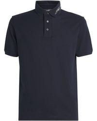 Emporio Armani - Cotton Piqué Signature Polo Shirt - Lyst