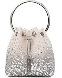 Jimmy Choo - Embellished Bon Bon Top-Handle Bag - Lyst
