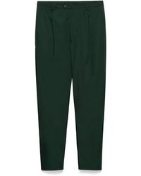 Prada - Cotton-Blend Trousers - Lyst