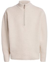 LE17SEPTEMBRE - Wool-Blend Half-Zip Sweater - Lyst