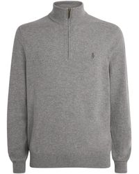 Polo Ralph Lauren - Wool Polo Pony Quarter-Zip Sweater - Lyst