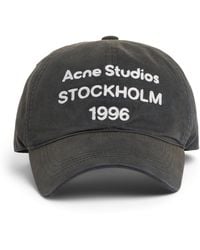 Acne Studios - Cotton Logo Cap - Lyst