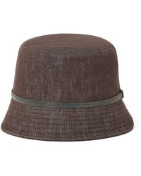 Brunello Cucinelli - Cotton Denim-Effect Bucket Hat - Lyst