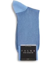 FALKE - Cotton-Blend Fine Shadow Socks - Lyst
