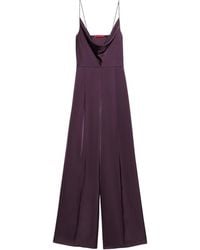 MAX&Co. - Satin Cowl-Neck Jumpsuit - Lyst