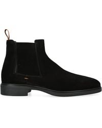 Santoni - Suede Chelsea Boots - Lyst