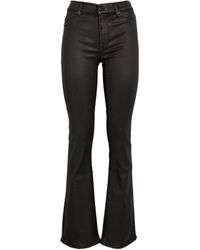 7 For All Mankind - Coated Illusion Mid-rise Bootcut Jeans - Lyst