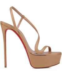 Christian Louboutin - Rosalie Alta Leather Sandals 150 - Lyst