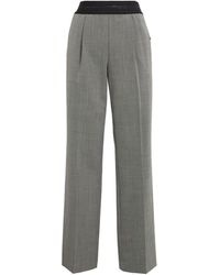 Helmut Lang - Wool-blend Tailored Trousers - Lyst