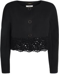 Chloé - Wool Lace-Embroidered Jacket - Lyst