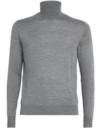 Isaia - Wool-Silk-Cashmere Rollneck Sweater - Lyst