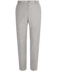 Pal Zileri - Wool-Blend Slim Trousers - Lyst