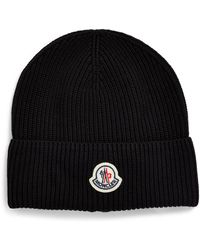 Moncler - Cotton Ribbed Beanie - Lyst