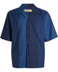 Marni - Wool Pinstriped Bowling Shirt - Lyst