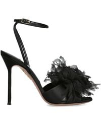 Aquazzura - Satin Poème Sandals 105 - Lyst