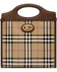 Burberry - Small Check Pocket Bag - Lyst
