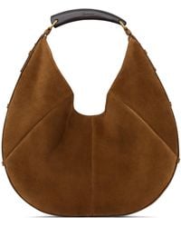 Saint Laurent - Large Suede Mombasa Shoulder Bag - Lyst
