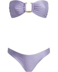 Zimmermann - Bamboo-Trim Indra Bikini - Lyst