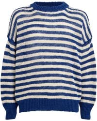 Rohe - Linen-Blend Striped Sweater - Lyst