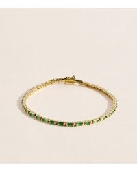 Suzanne Kalan - And Emerald Bold Linear Tennis Bracelet - Lyst
