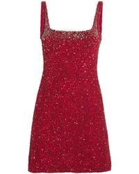 Rachel Gilbert - Beaded Kaity Mini Dress - Lyst