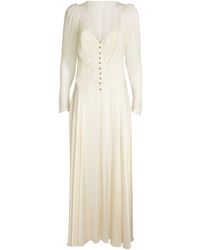 Paco Rabanne Button-front Gown - White