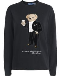 Polo Ralph Lauren - Cotton Polo Bear Long-Sleeve T-Shirt - Lyst