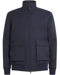Herno - Virgin Wool Bomber Jacket - Lyst