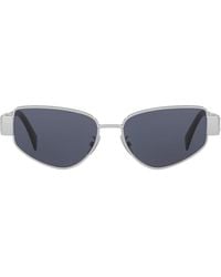Celine - Metal Triomphe Cat Eye Sunglasses - Lyst