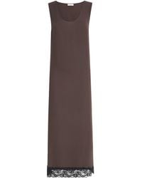 Stylein - Malea Lace-Trim Maxi Dress - Lyst