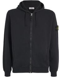 Stone Island - Cotton Compass Logo Hoodie - Lyst