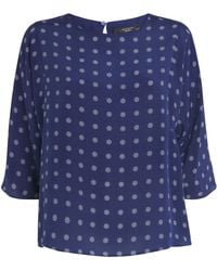 Weekend by Maxmara - Silk Floral Print Blouse - Lyst