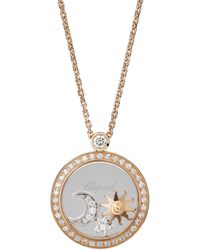 Chopard - And Diamond Happy Diamonds Pendant - Lyst
