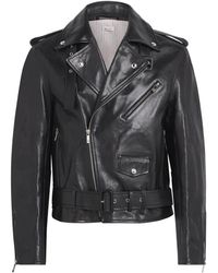 Thom Browne - Moto Leather Jacket - Lyst
