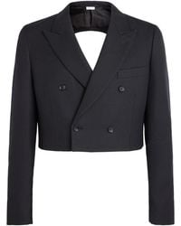 Comme des Garçons - Wool Cut-Out Blazer - Lyst