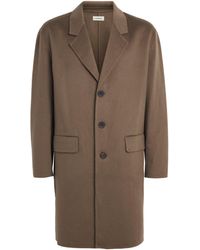 FRAME - Wool Overcoat - Lyst