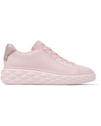 Jimmy Choo - Diamond Light Maxi Logo-embroidered Knitted Trainers - Lyst