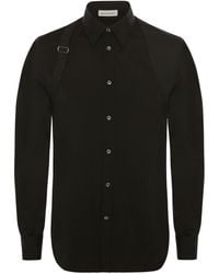 McQueen - Harness Stretch-Cotton Shirt - Lyst