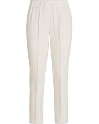 Brunello Cucinelli - Crepe Slim Trousers - Lyst
