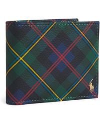 Polo Ralph Lauren - Leather Tartan Polo Pony Bifold Wallet - Lyst