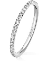 Messika - Gatsby And Diamond Pavé Wedding Ring - Lyst