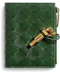 Bottega Veneta - Nappa Leather Intrecciato Andiamo Bifold Wallet - Lyst