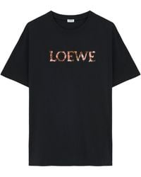 Loewe - Cotton-Blend Logo T-Shirt - Lyst