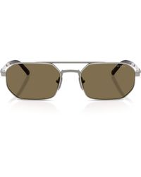 Prada - Metal Irregular Sunglasses - Lyst